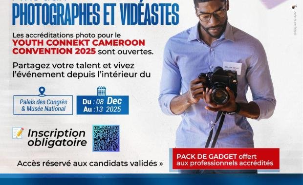 Photographers & Videographers – Vivez le Youth Connekt Cameroon Convention 2025 de l’intérieur !
